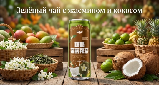 Зелёный чай с жасмином и кокосовым молоком: новый тренд на рынке напитков