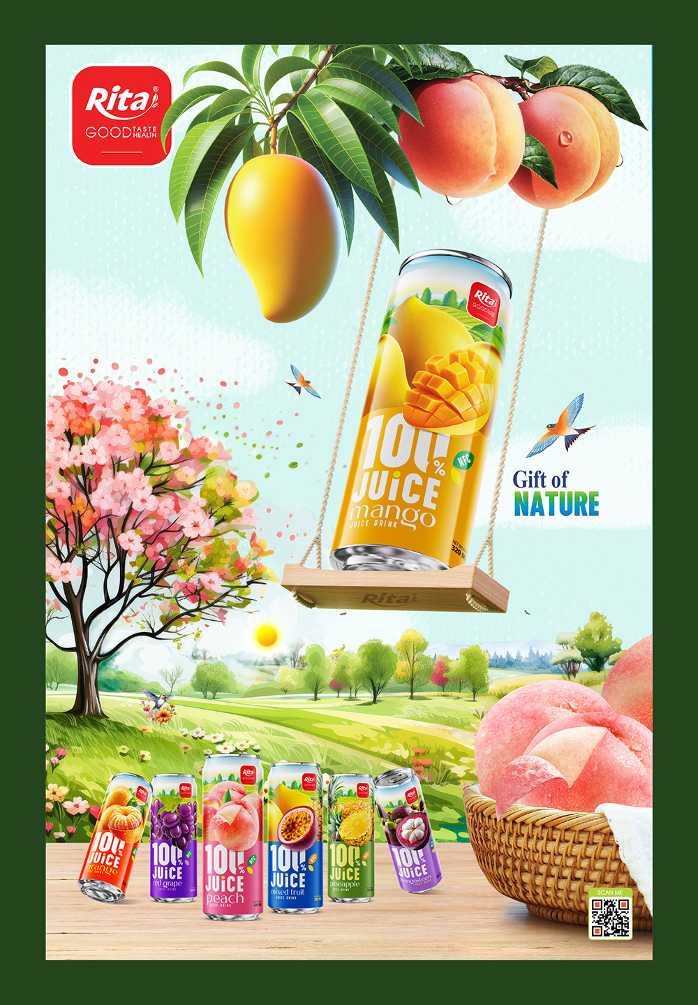 Design 100 Juice 320ml sleek can 04