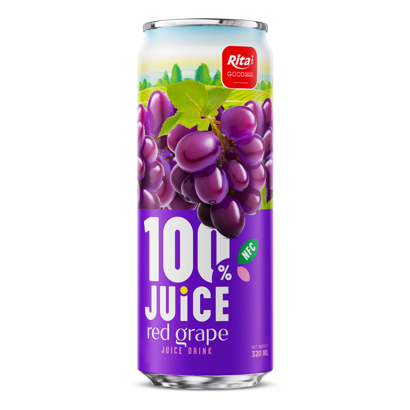 JUICE red grape juice drink 320ml sleek can