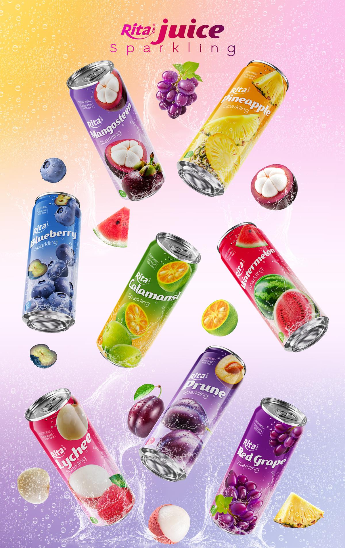 web Series 8 flavors Sparkling fruits 320ml sleek can 03