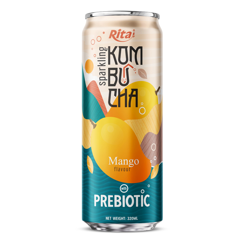 Sparkling Kombucha Prebiotic 320ml can 03