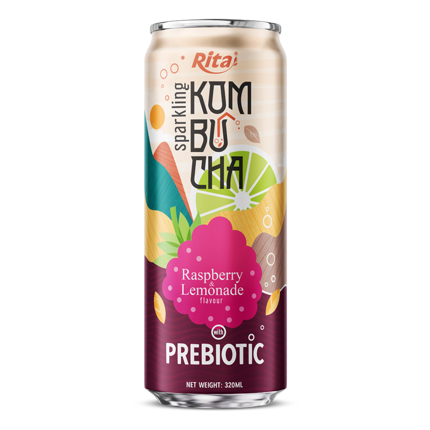 Sparkling Kombucha Prebiotic 320ml can 04