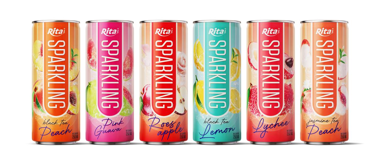 Series 6 flavors Sparkling fruit 250ml can web