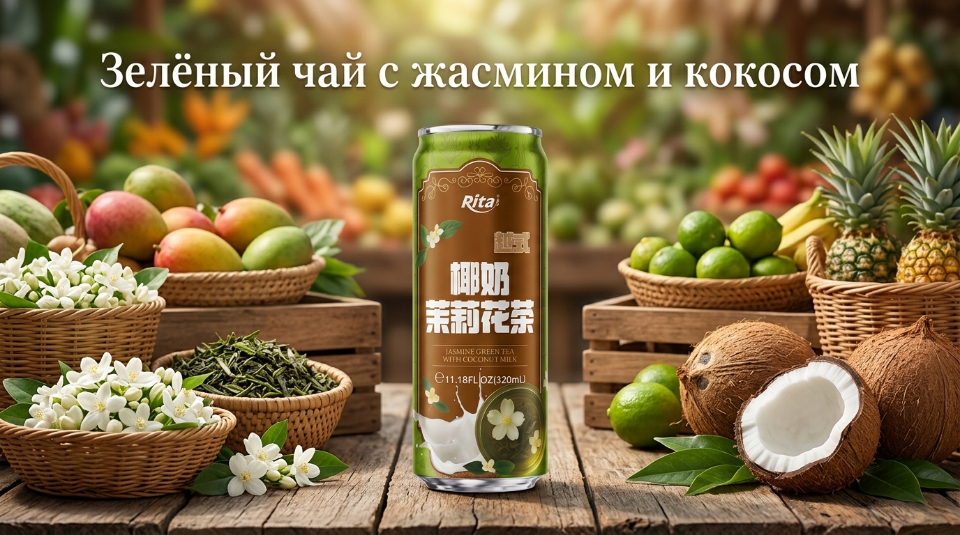 Зелёный чай с жасмином и кокосовым молоком: новый тренд на рынке напитков