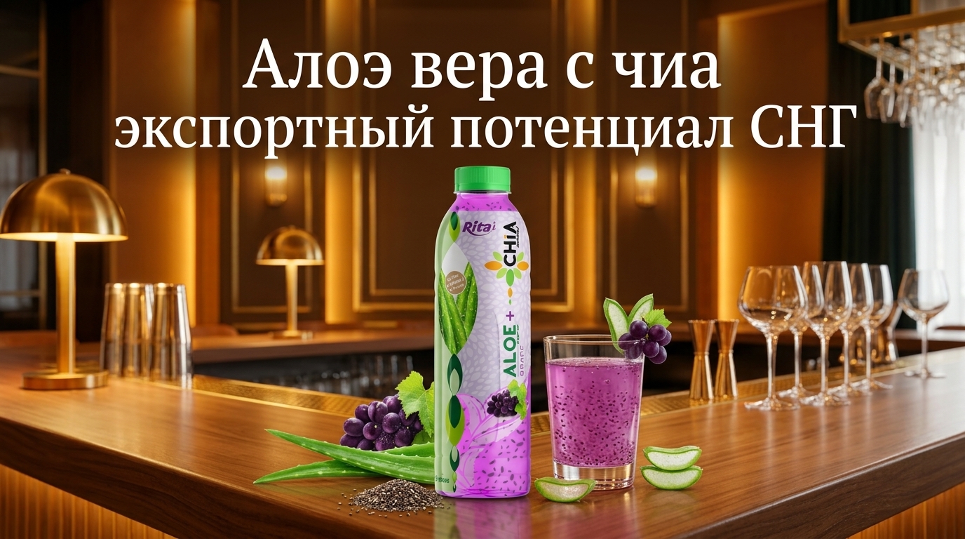Алоэ вера с чиа в крупном формате — экспортный потенциал для СНГ