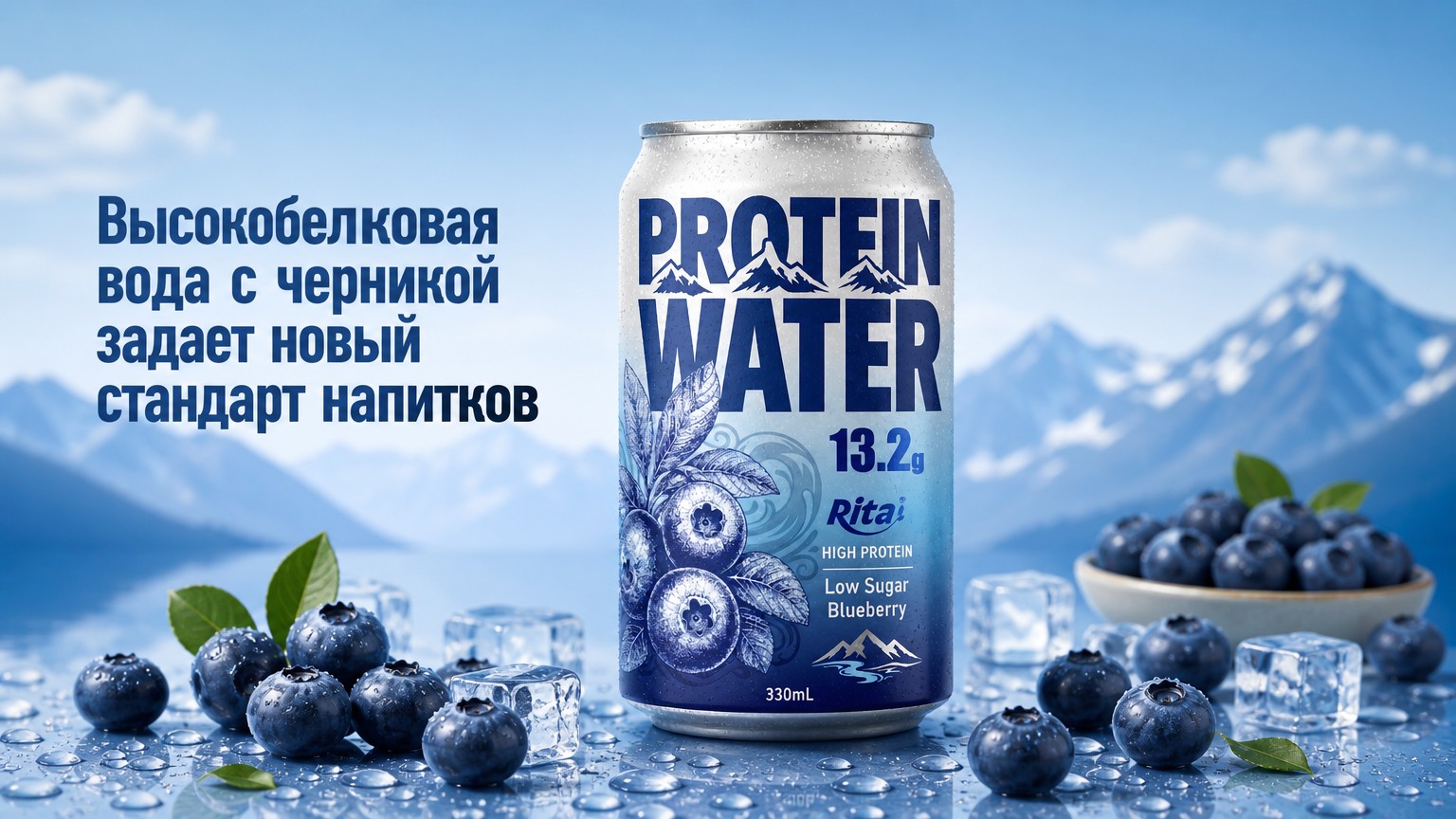 Высокобелковая вода с черникой задает новый стандарт напитков