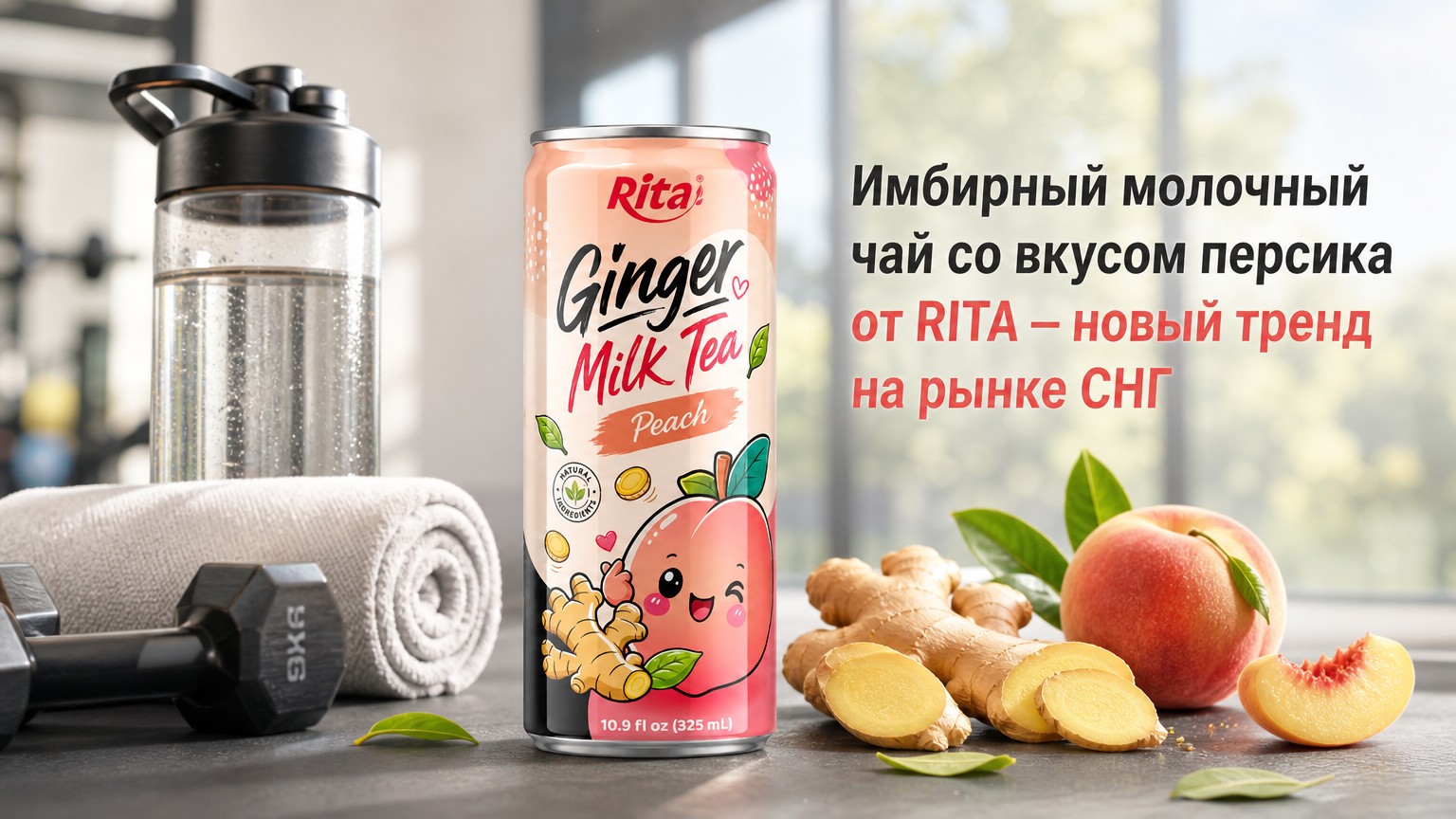 Имбирный молочный чай со вкусом персика от RITA — новый тренд на рынке СНГ