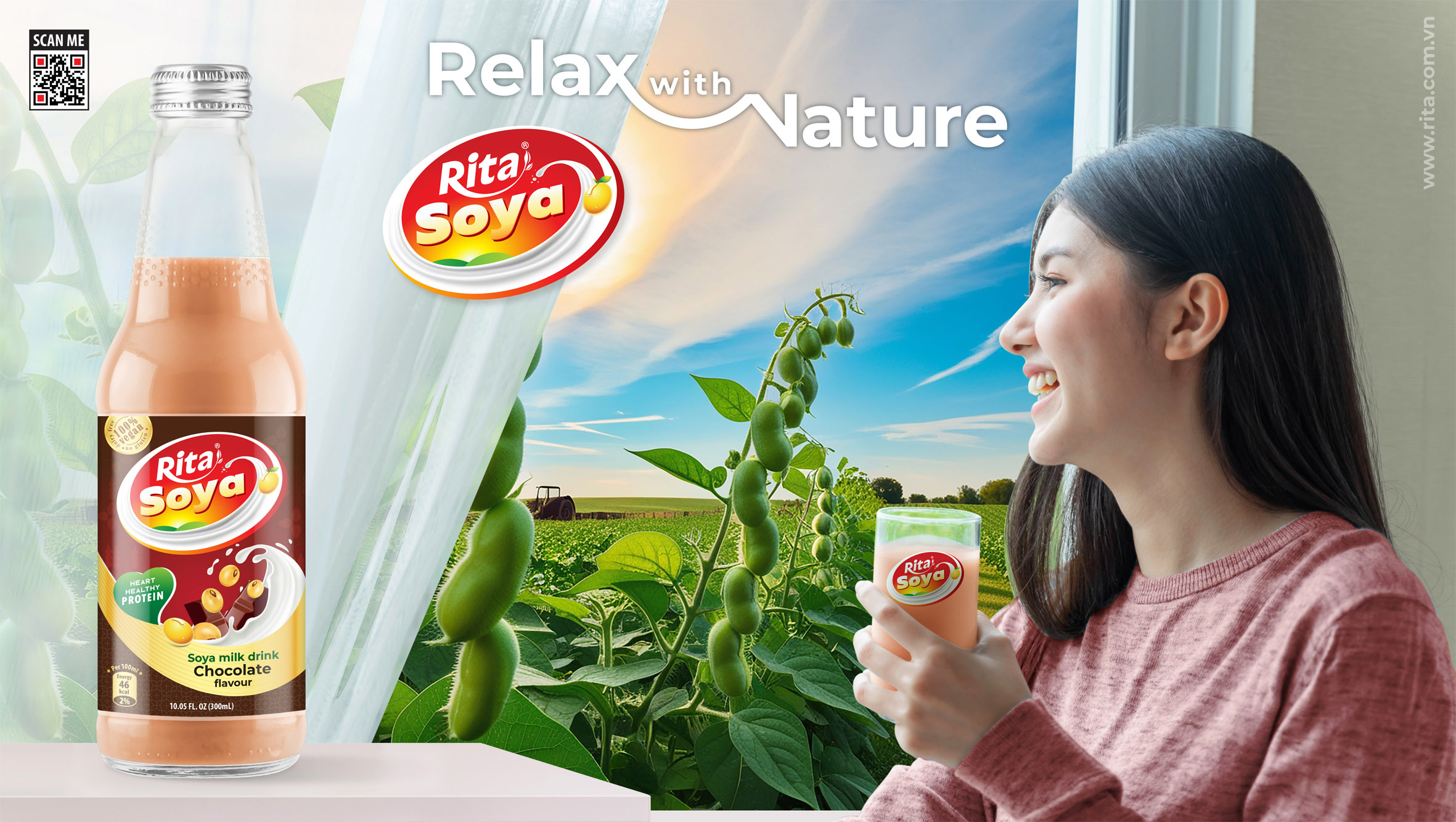 100 веганских полезных для сердца белков Рита соевый молочный напиток