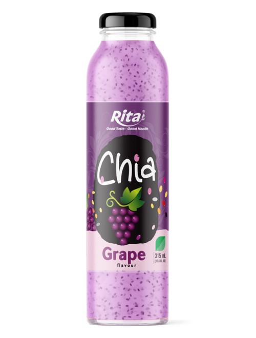 10.6 fl oz glass bottle best grape juice to mix with chia seeds 1