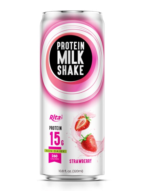 10.8 FL Oz Rita Protein Milk Shake with Strawberry Flavor
