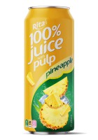 100% ананасовый сок с мякотью 500 мл банки Rita Brand
