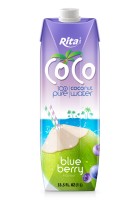 1Л БУМАЖНАЯ КОРОБКА РИТА КОКОСОВАЯ ВОДА С ЧЕРНИЧНЫМ СОКОМ