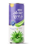 Rita Aloe Vera с мякотью и вкусом черники в банке 250 мл