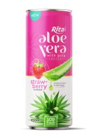 Rita Aloe Vera с мякотью и вкусом клубники в банке 250 мл
