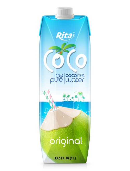 100 organic coconut water  original no added sugar 1L Paper Box