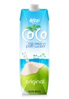 1Л БУМАЖНАЯ КОРОБКА РИТА КОКОСОВАЯ ВОДА ОРИГИНАЛЬНЫЙ ВКУС