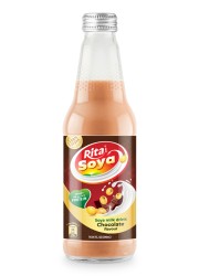 100 vegan  Rita Soya milk drink chocolate 10.05 fl oz glass bottle