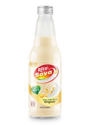 100 vegan  Rita Soya milk drink original 10.05 fl oz glass bottle