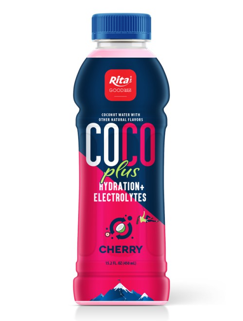 15.2 fl oz Pet Bottle Cherry Coconut water  plus Hydration electrolytes