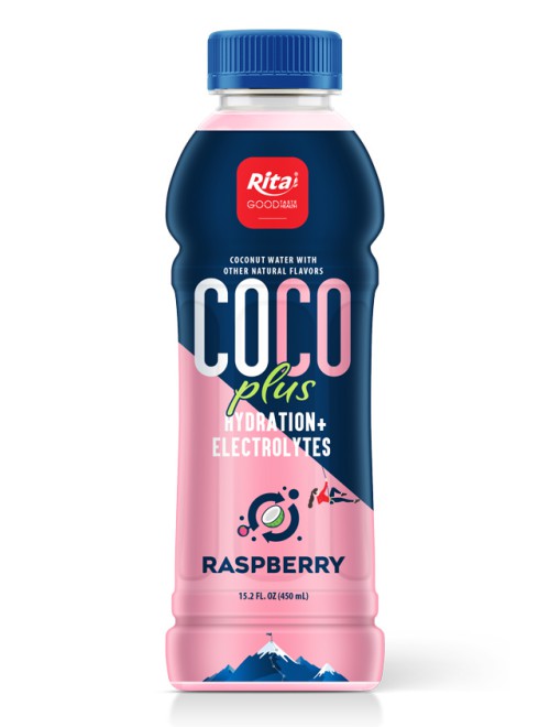 15.2 fl oz Pet Bottle Raspeberry Coconut water  plus Hydration electrolytes