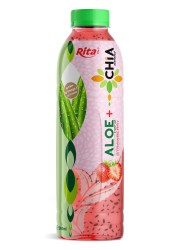 169 Фл Унц Рита Алоэ Вера Напиток с Семена Чиа Strawberry Flavor ПЭТ Бутылка