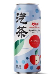 16.9 fl oz Can Sparkling Tea Drink mix Apple Flavor