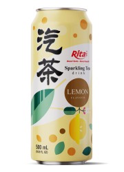 16.9 fl oz Can Sparkling Tea Drink mix Lemon Flavor