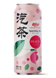 16.9 fl oz Can Sparkling Tea Drink mix Peach Flavor