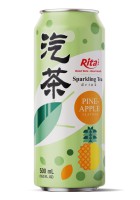 16,9 жидких унций банка газированной смеси для чая со вкусом ананаса