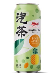 16.9 fl oz Can Sparkling Tea Drink mix Pineapple Flavor 1