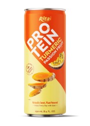 250ml RITA Turmeric Passion Fruit Drinks – Original & Protein Slim Can