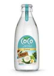 250мл СТЕКЛЯННАЯ БУТЫЛКА КОКОСОВАЯ ВОДА С ОРИГИНАЛЬНЫМ ВКУСОМ