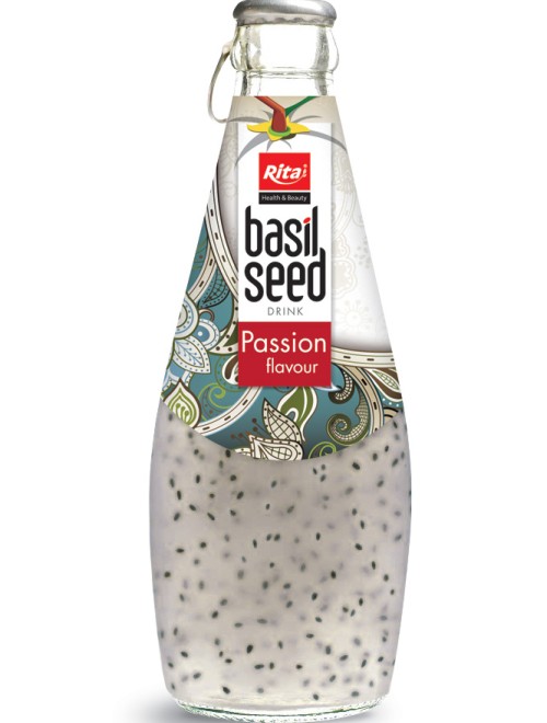 290ml basil seed drink with Passion