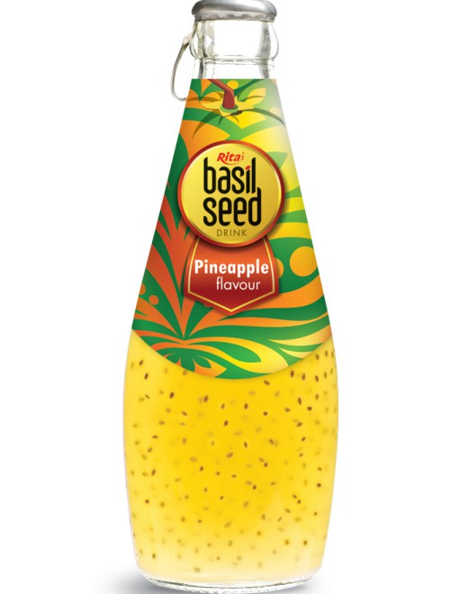 290ml basil seed drink with Pineapple
