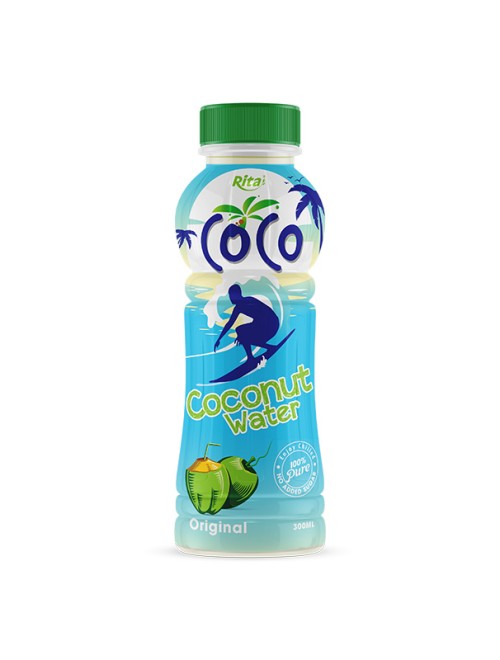 300ml Pet bottle COCO 100 pure coconut water original nutrition healthy
