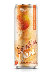 Лучший вкус газированной воды Mix апельсиновый вкус 320 мл Sleek Can