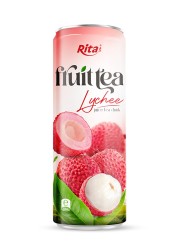 330ml Sleek alu can taste Lychee juice tea drink healthy with green tea 1