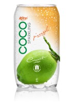 350мл Pet Бутылка Игристое кокосовой воды с ананасовым соком