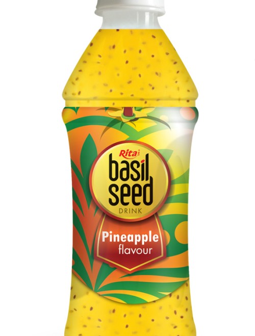 350ml basil seed drink with Pineapple