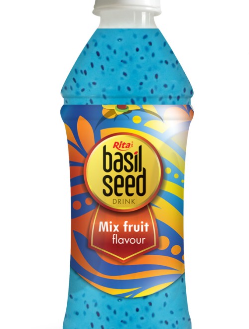 350ml basil seed drink with mix fruit