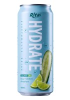 490ml Cucumber and Lime Electrolyte Juice Drink in Aluminum Can