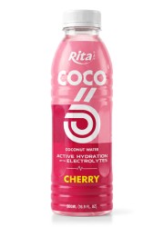 500ml Active Hydration Coconut Water with Electrolytes – Cherry Flavor