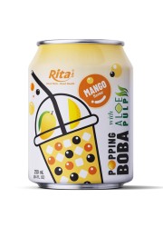 Полезно для здоровья 8,4 жидких унций банки Popping Boba Bubble Tea Mix Манго