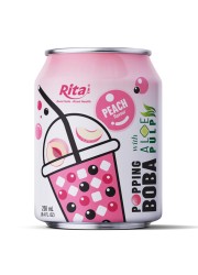 Горячие тренды 8,4 жидких унций банки Popping Boba Bubble Tea Mix персик