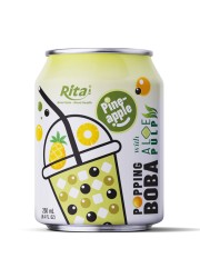 8.4 fl oz Cans Popping Boba with aloe pulp and pineapple