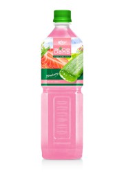 Aloe vera with strawberry  flavor 1000ml Pet Bottle 