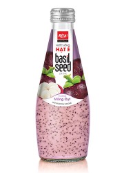 290 МЛ СТЕКЛЯННАЯ БУТЫЛКА СО ВКУСОМ МАНГОСТИНА СЕМЯН БАЗИЛИКА
