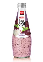 290 МЛ СТЕКЛЯННАЯ БУТЫЛКА СО ВКУСОМ МАНГОСТИНА СЕМЯН БАЗИЛИКА