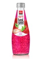 290 МЛ СТЕКЛЯННАЯ БУТЫЛКА СЕМЯН БАЗИЛИКА С КЛУБНИЧНЫМ ВКУСОМ