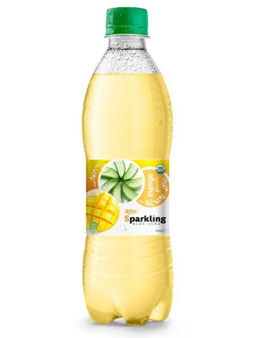 Beverage wholesale Sparkling  aloe vera  mango 500ml